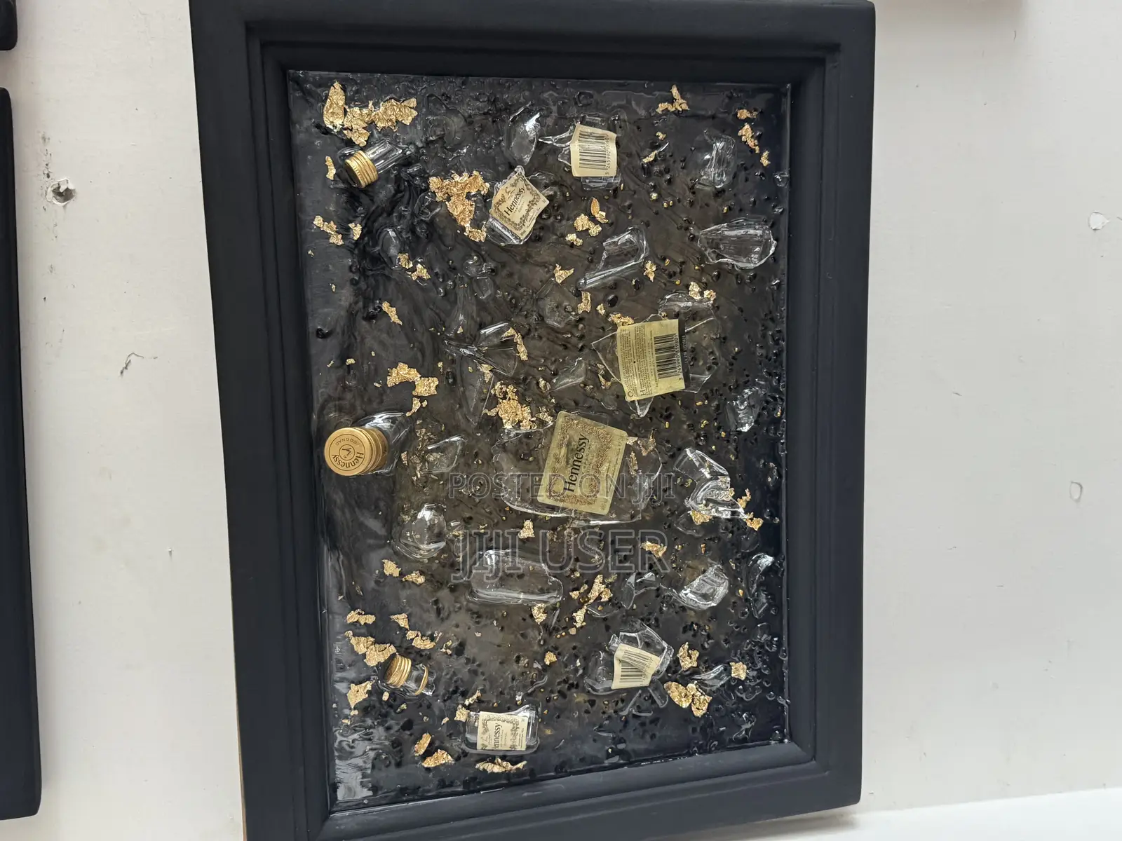 Epoxy Broken Bottle Wall Art