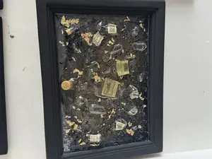 Epoxy Broken Bottle Wall Art