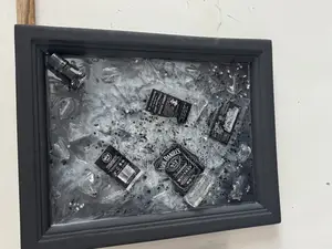 Epoxy Broken Bottle Wall Art
