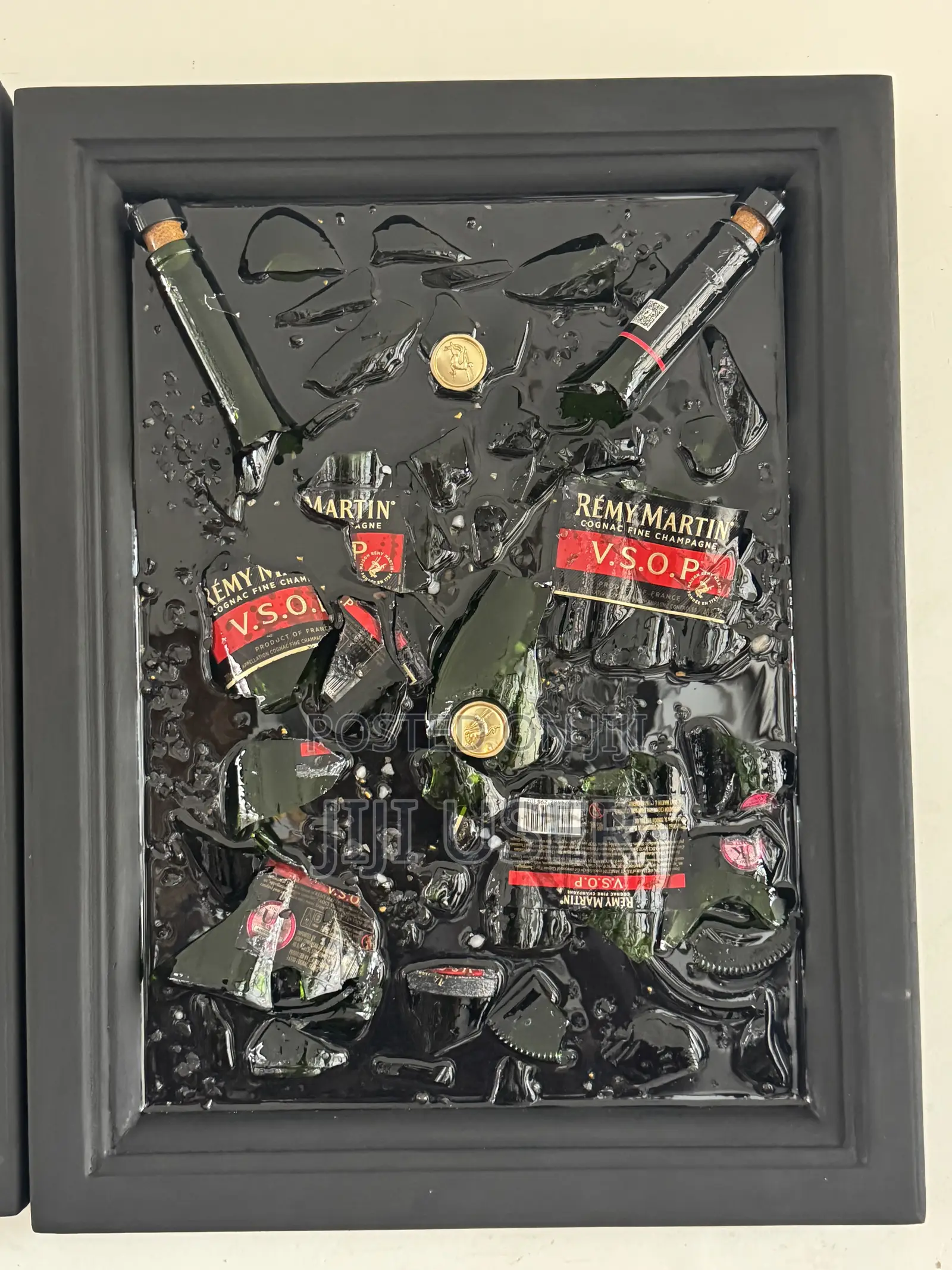 Epoxy Broken Bottle Wall Art