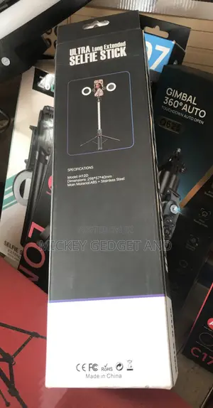 Tripod and Selfie Stick With Two Light