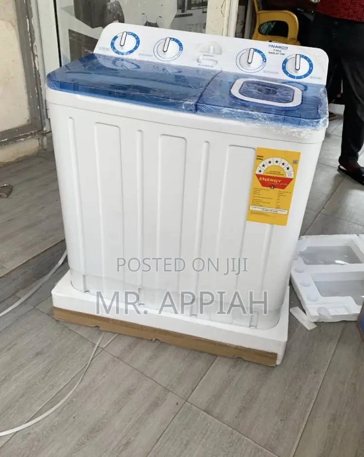 Get Affordable Nasco 7kg Twin Tub Electric Washing Machine(Spin Dry) 