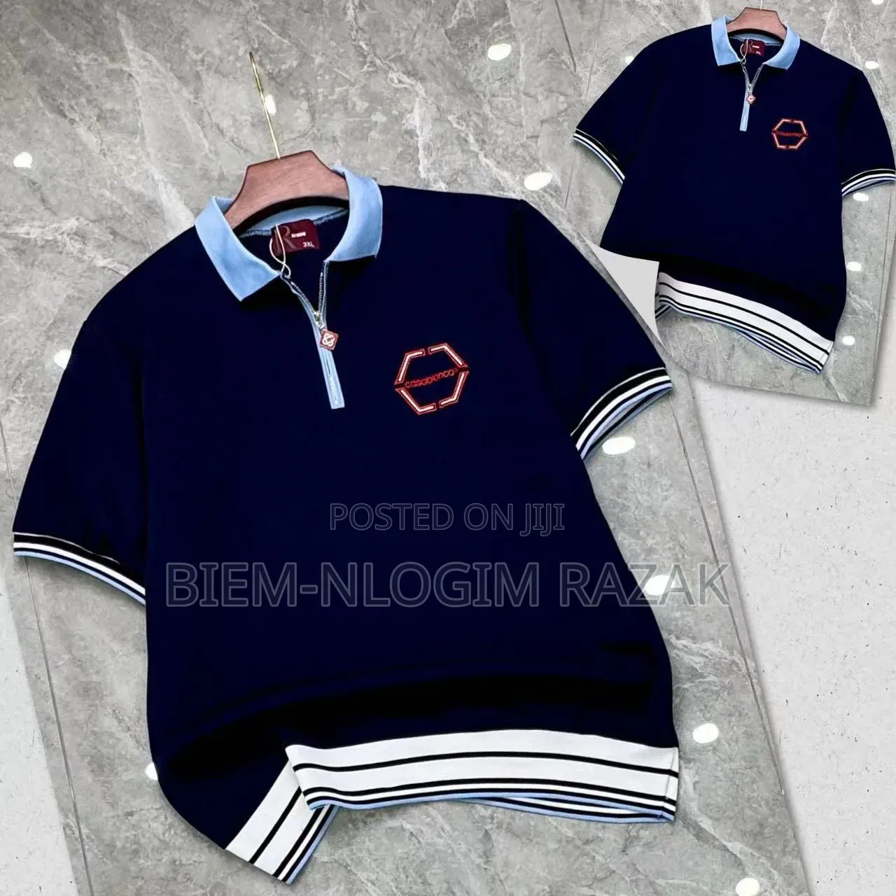 High Quality Casablanca Club Zip Up T-Shirts Available