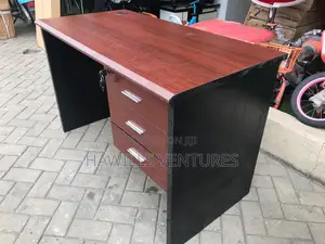 Three-Drawer Executive Pedestal Desk