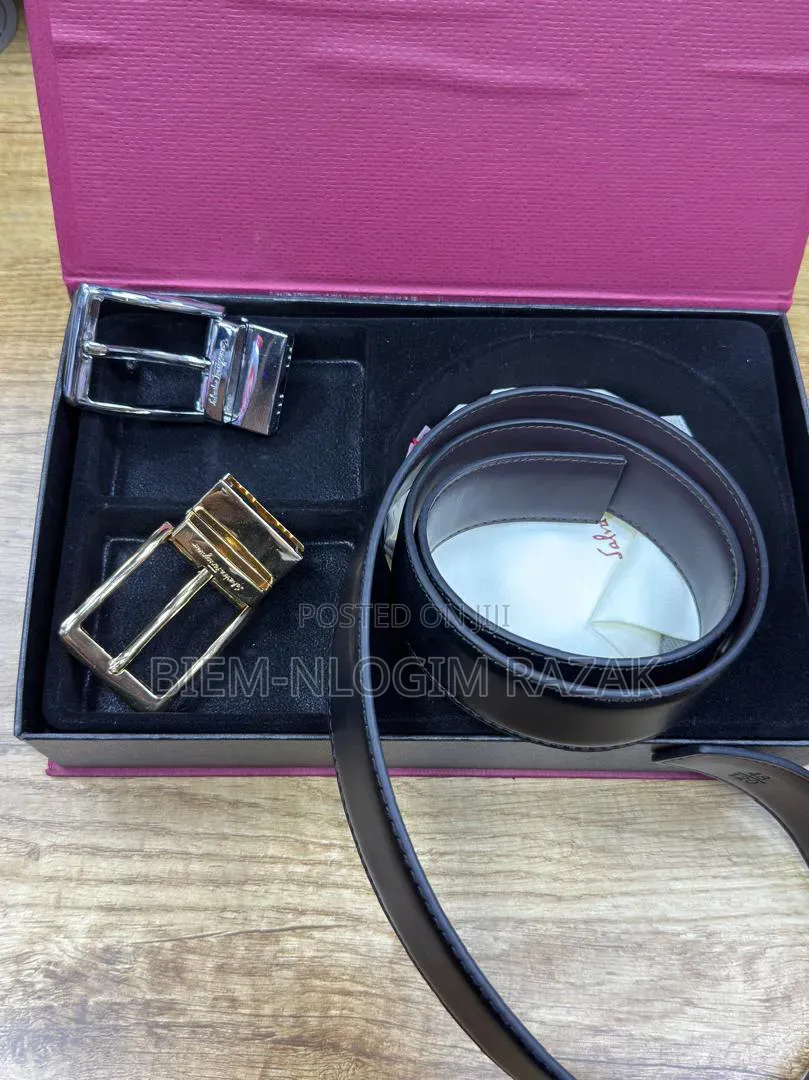 Gucci, Luis Vutton and Kelvin Klein Two in One Leather Belts Available
