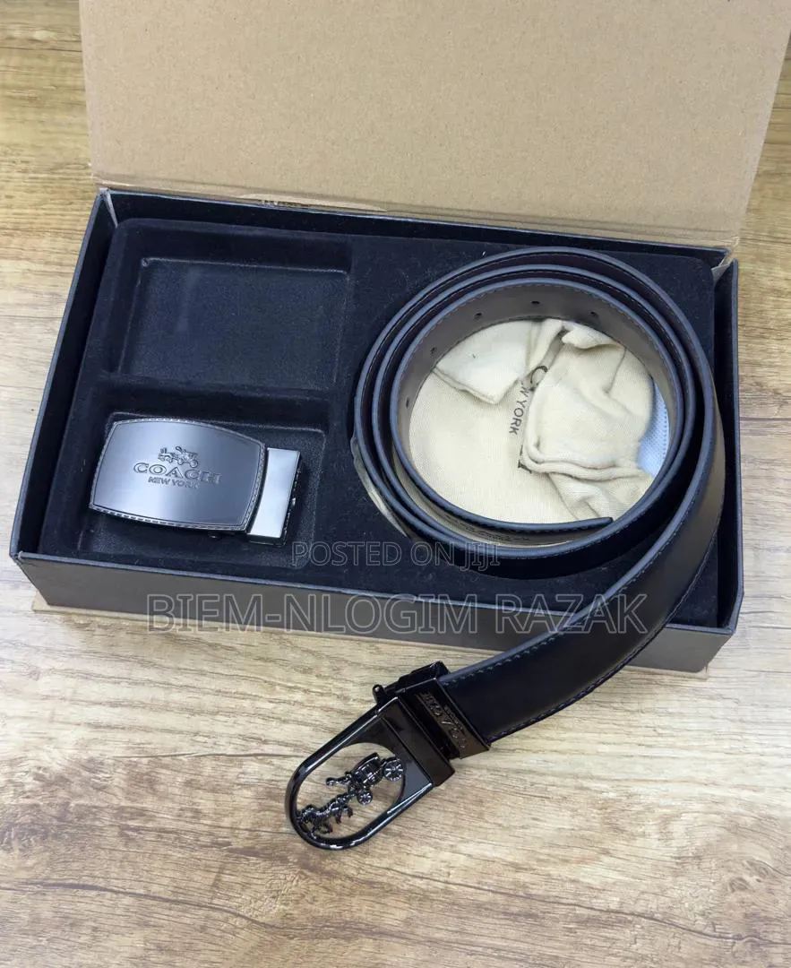 Gucci, Luis Vutton and Kelvin Klein Two in One Leather Belts Available