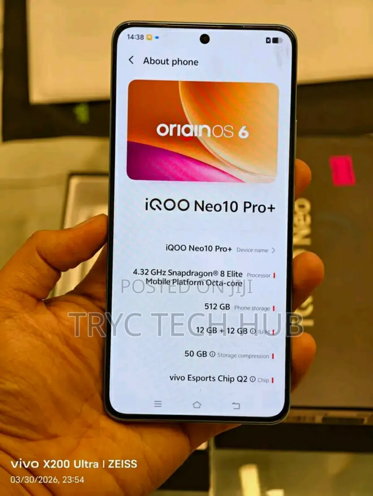 New Vivo iQOO Neo10 Pro+ 512 GB Blue