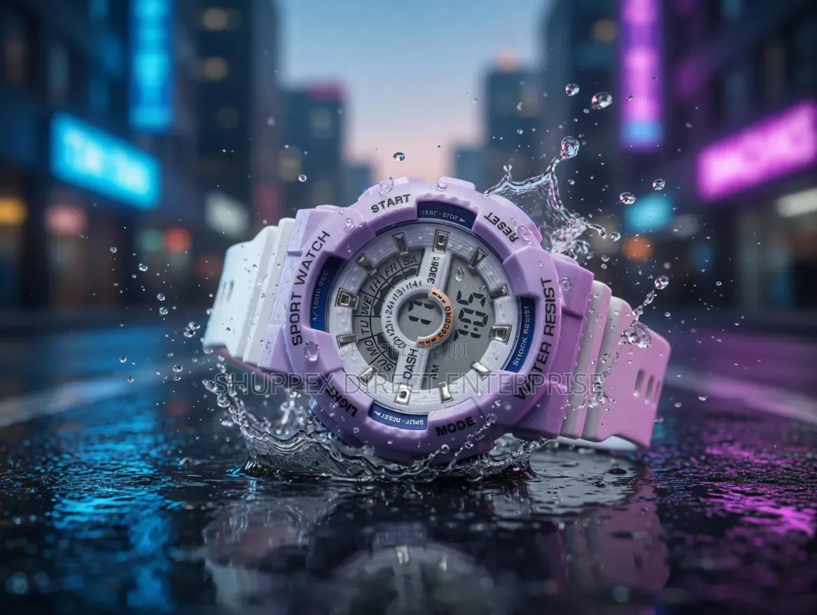 Children Shock Resistant Digital Watch - Unisex