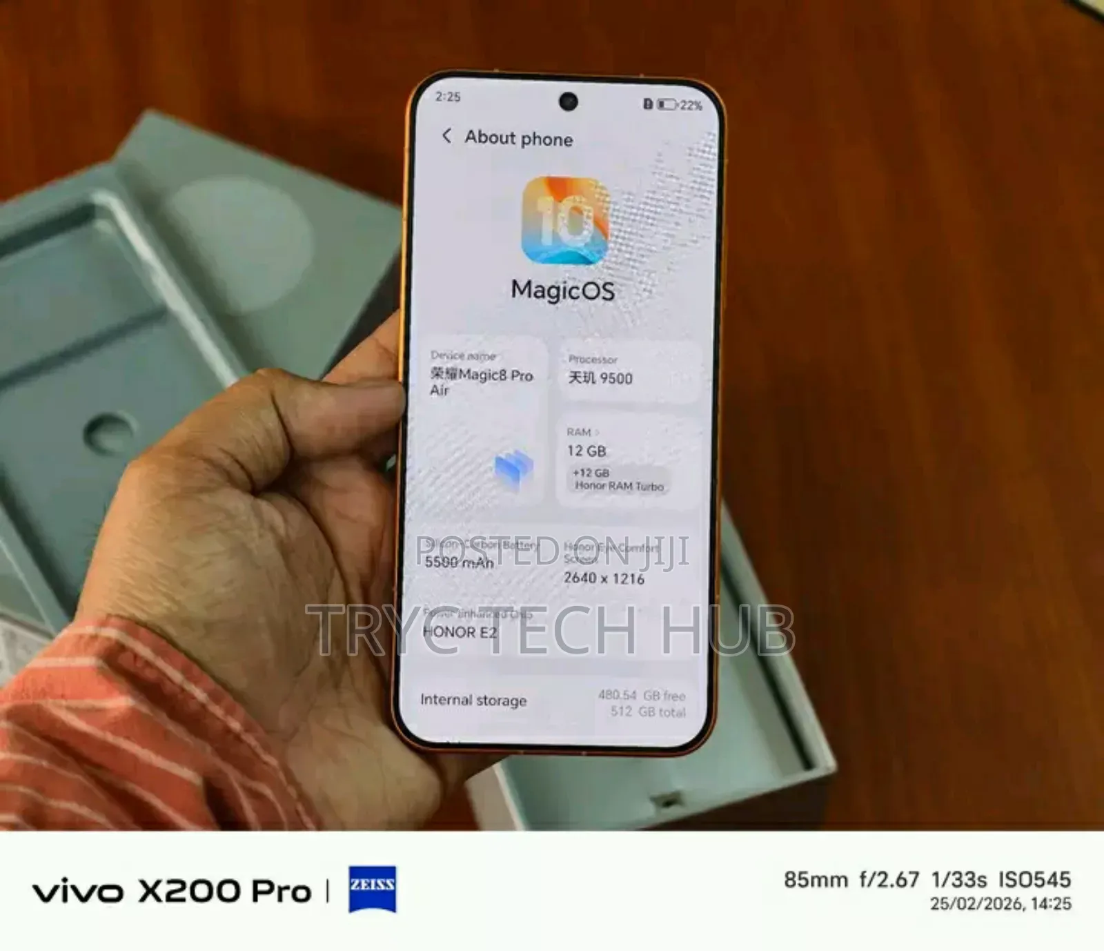 New Honor Magic8 Pro Air 512 GB Orange