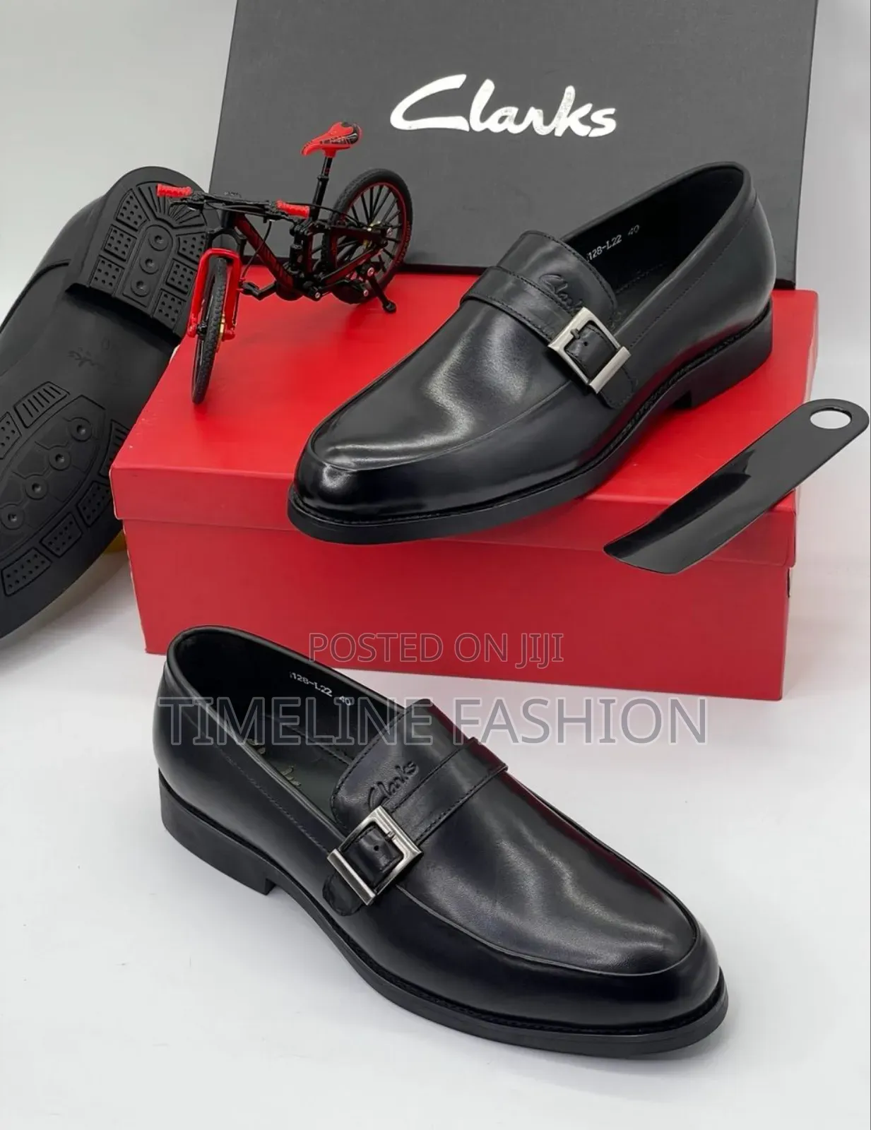 Clark's Single Monk Strap Men's Leather Easy Wear Shoes