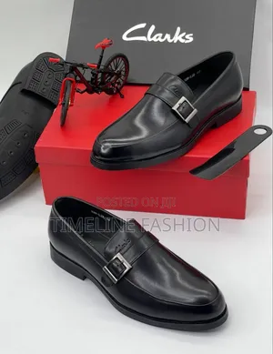Clark's Single Monk Strap Men's Leather Easy Wear Shoes
