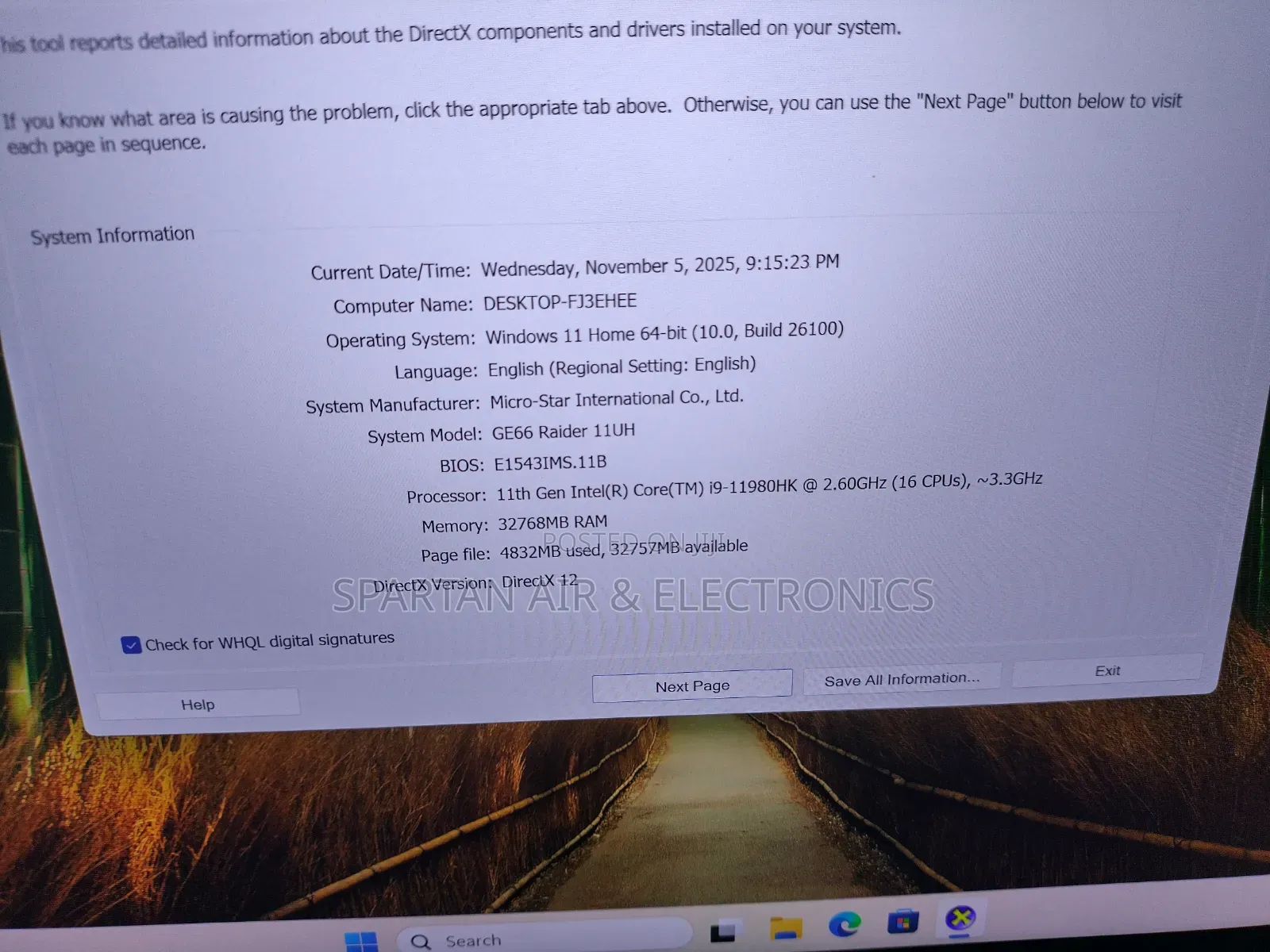 Laptop MSI GE66 Raider 32GB Intel Core i9 SSD 1T