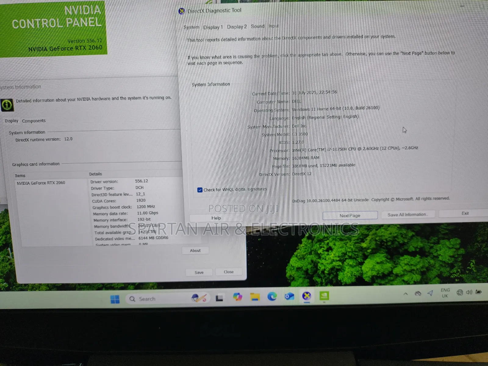 Laptop Dell G3 15 3590 16GB Intel Core i7 SSD 512GB