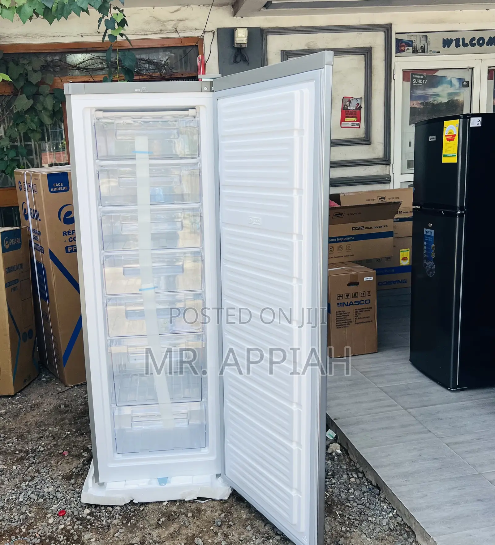 Choose Nasco Single Door Upright Standing Freezer(Nasd1-33)Gray 