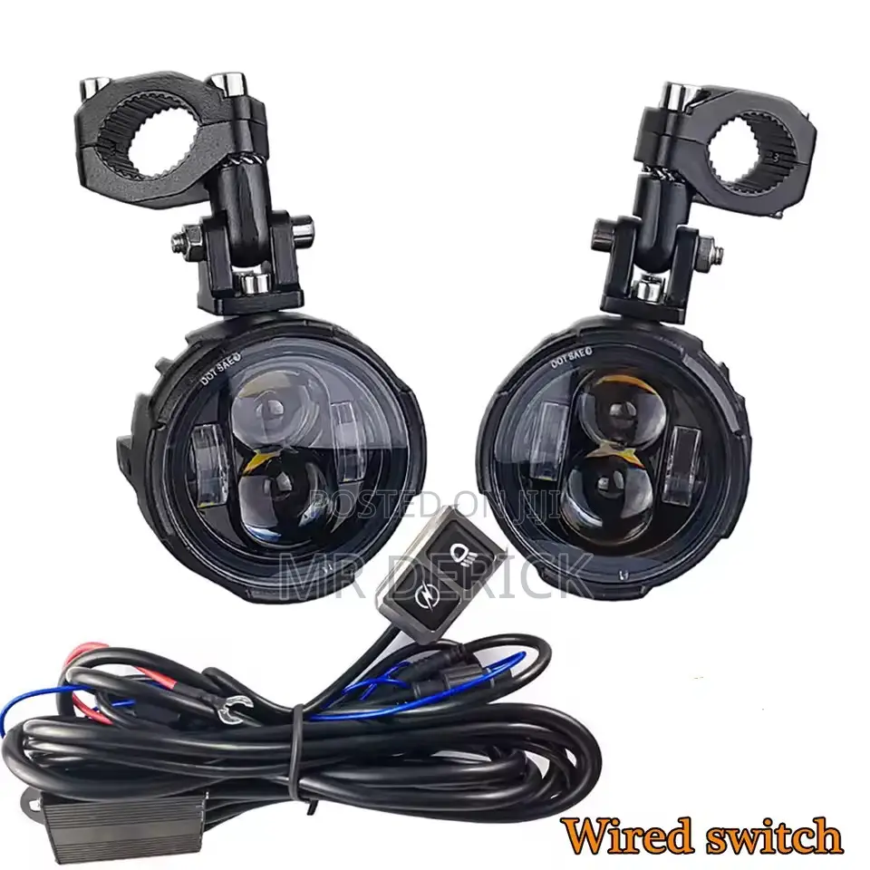 100w Motorcycle Headlight Fog Lights Led Driving Light Dual Color
