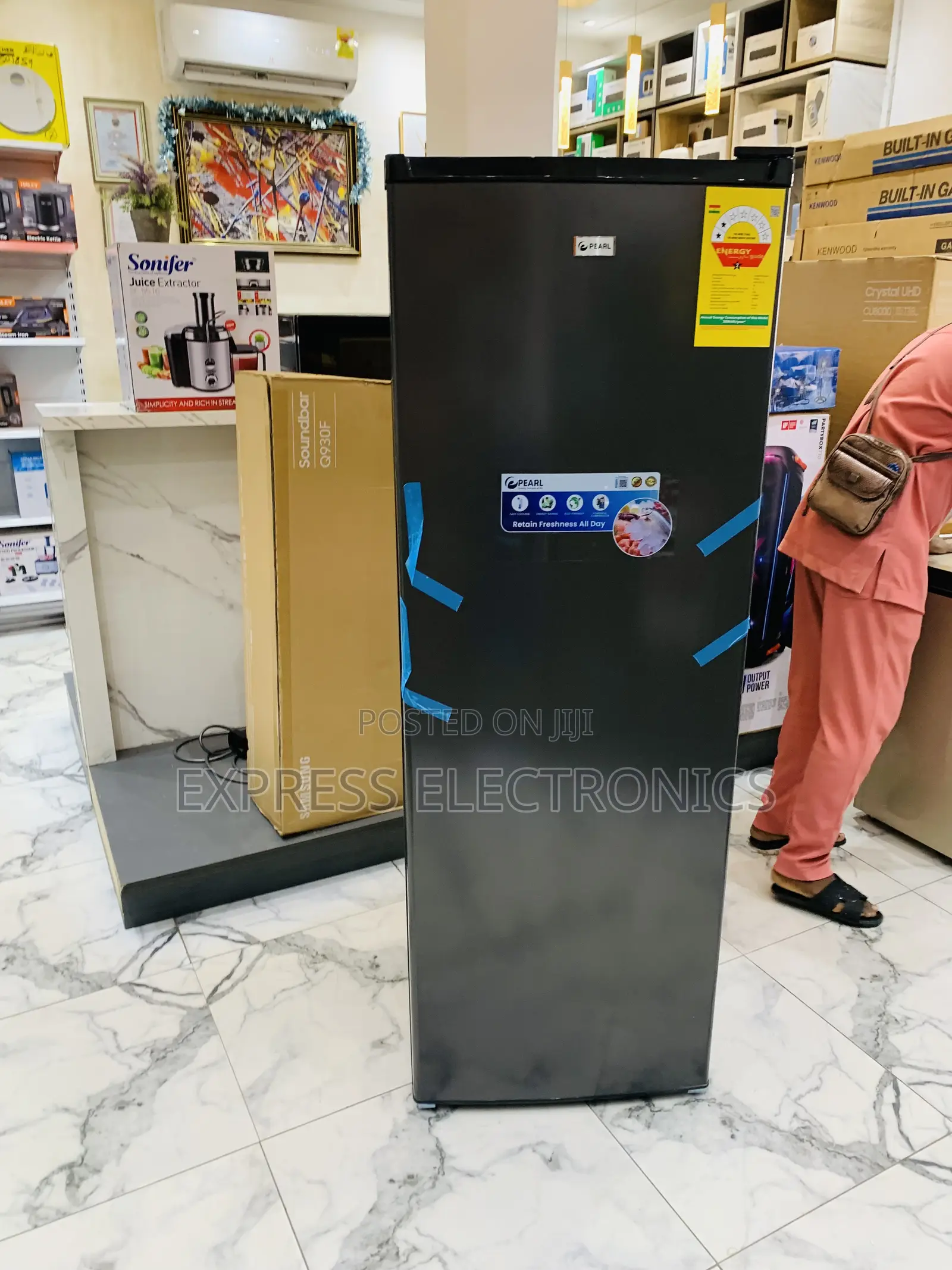 Available Now at Store Dark Grey Upright Freezer Pearl Puf-370