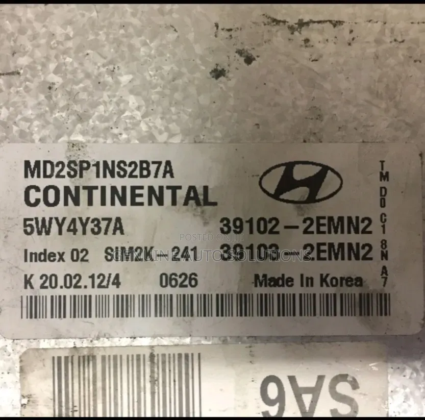 2012 Hyundai Elantra Control Board