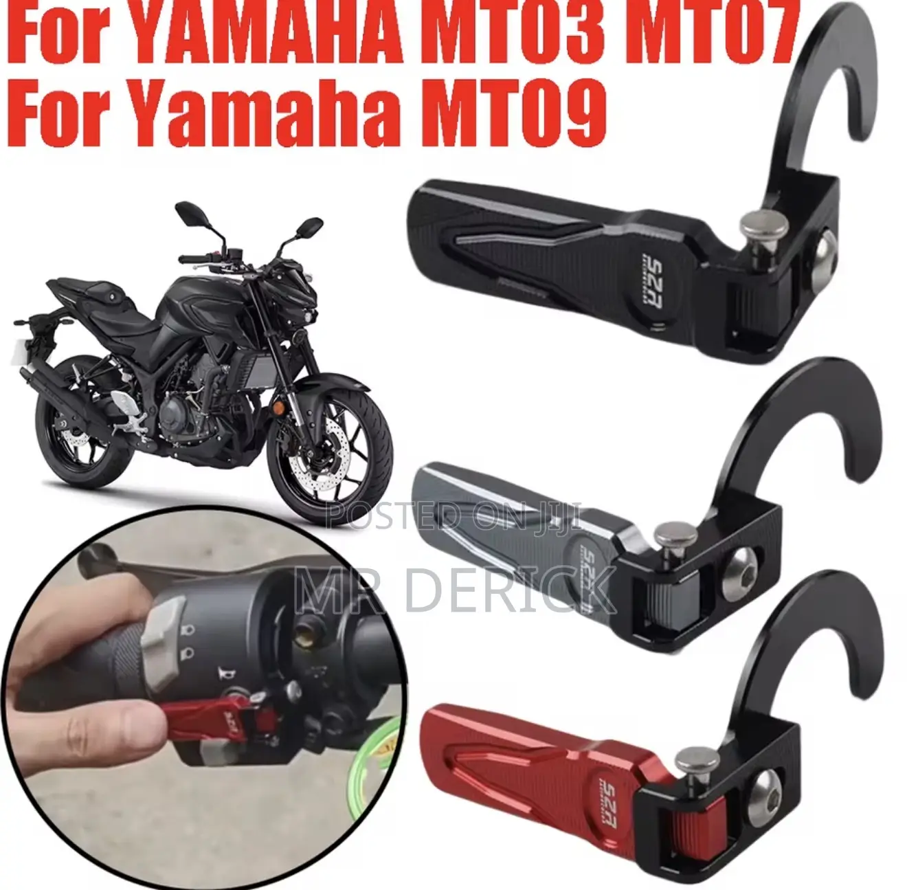 Horn Button Switch Shell Extension Button for Yamaha Mt07, Mt09 ,Mt03