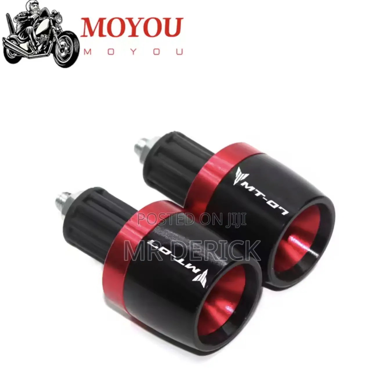 Handle Bar Grips Ends Counterweight Cap Plug Sliders for Yahama Mt-07