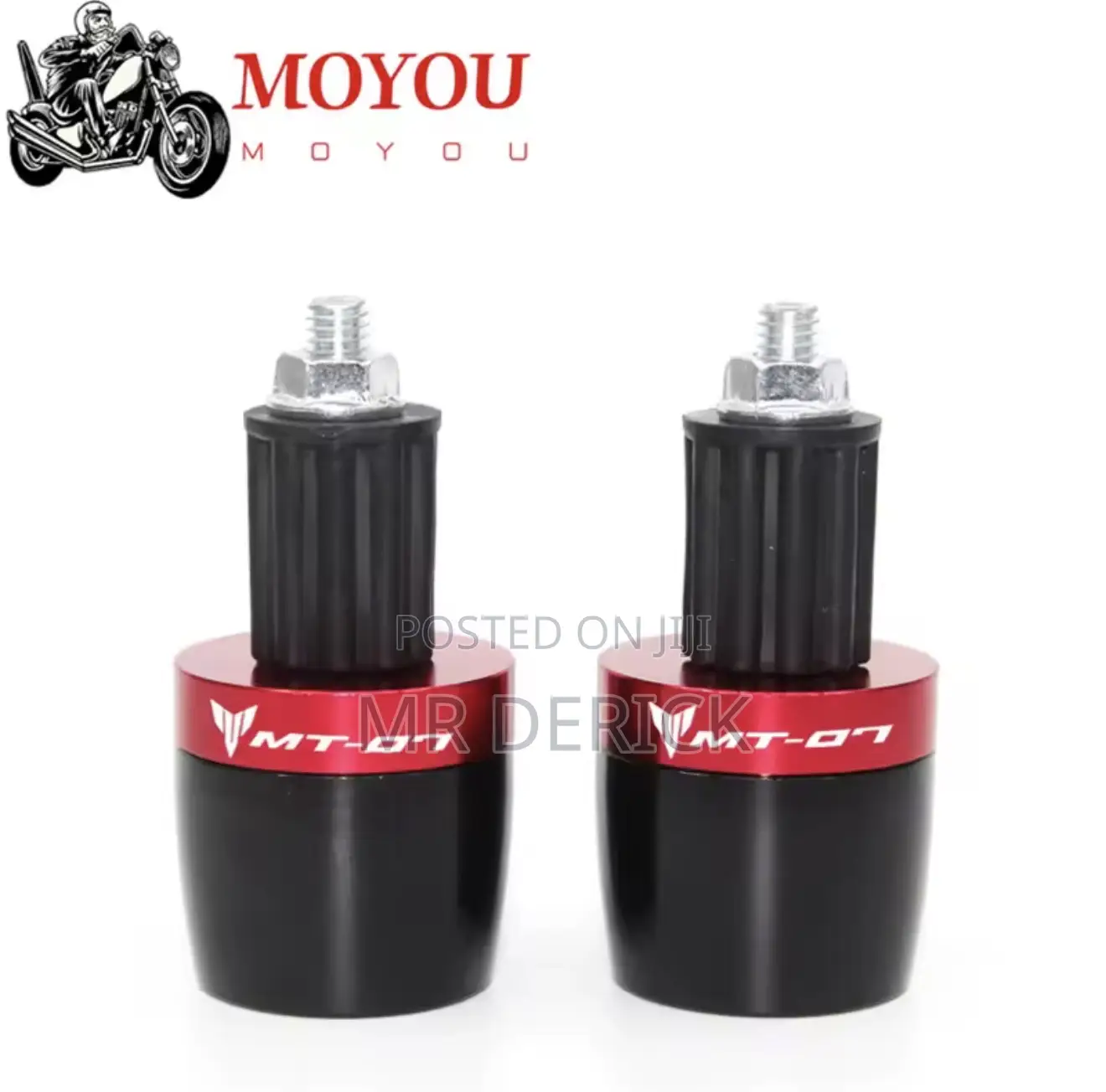 Handle Bar Grips Ends Counterweight Cap Plug Sliders for Yahama Mt-07