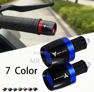 Handle Bar Grips Ends Counterweight Cap Plug Sliders for Yahama Mt-07