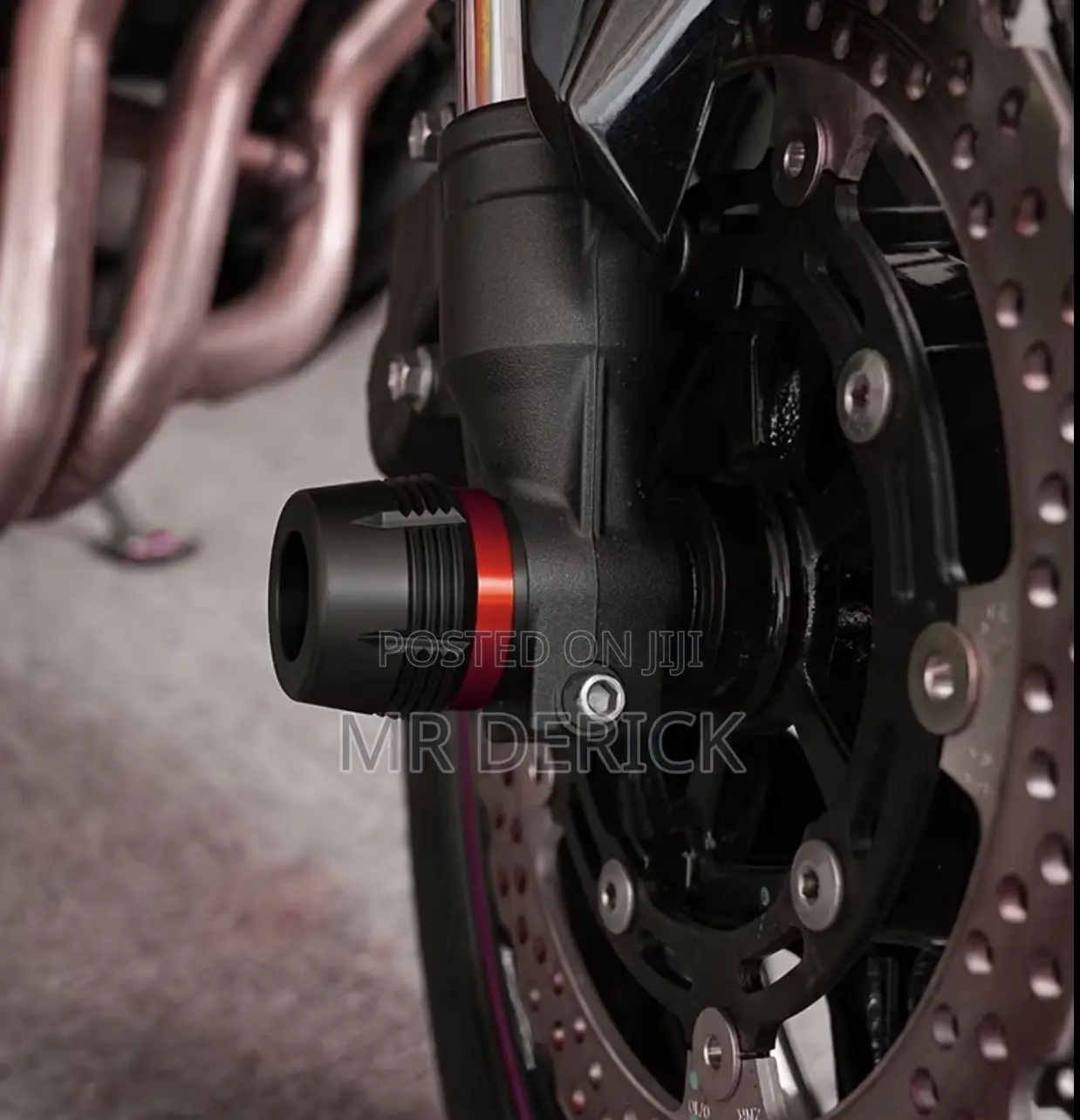 Front Axel Slider Front Wheel Fork Crash Protector for Yamaha Mt 07 09