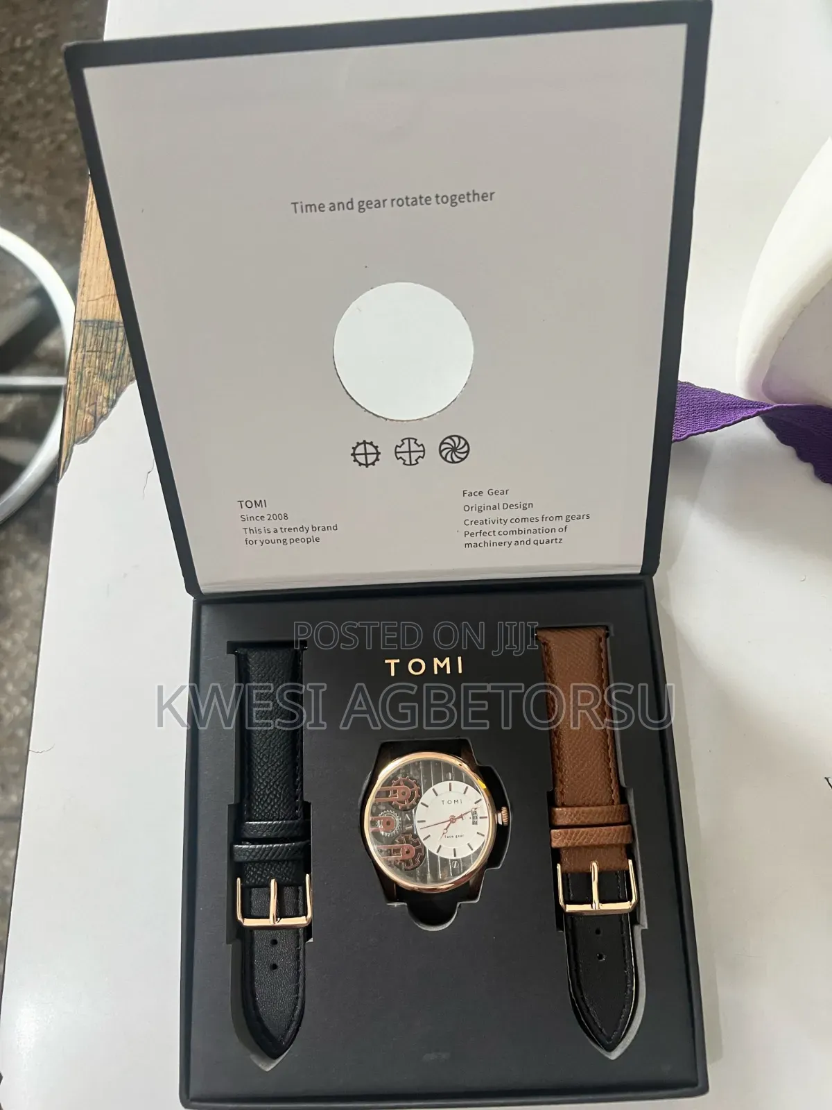 Tomi Set Gift Box Double Strap Quartz