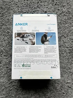 Anker Laptop Power Bank (, 165w, Built-in And Retractable Cables)