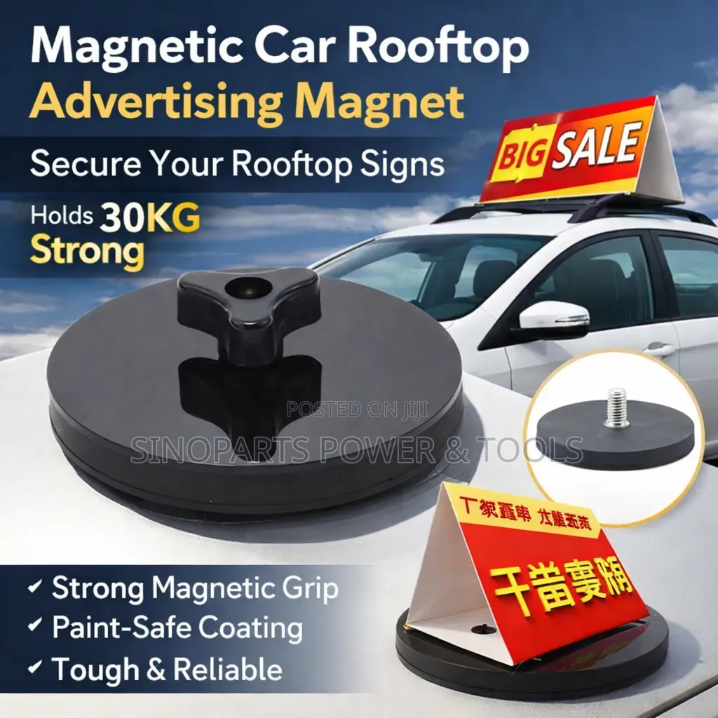 Car Rooftop Advertising Magnet Strong 30kg No Scratch 88mm