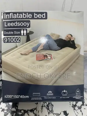 Double Size Inflatable Air Bed With Inbuilt Pump