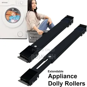 Appliance Rollers for Washing Machines, Fridges Furniture Dolly -Black