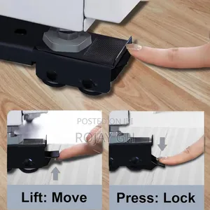 Appliance Rollers for Washing Machines, Fridges Furniture Dolly -Black