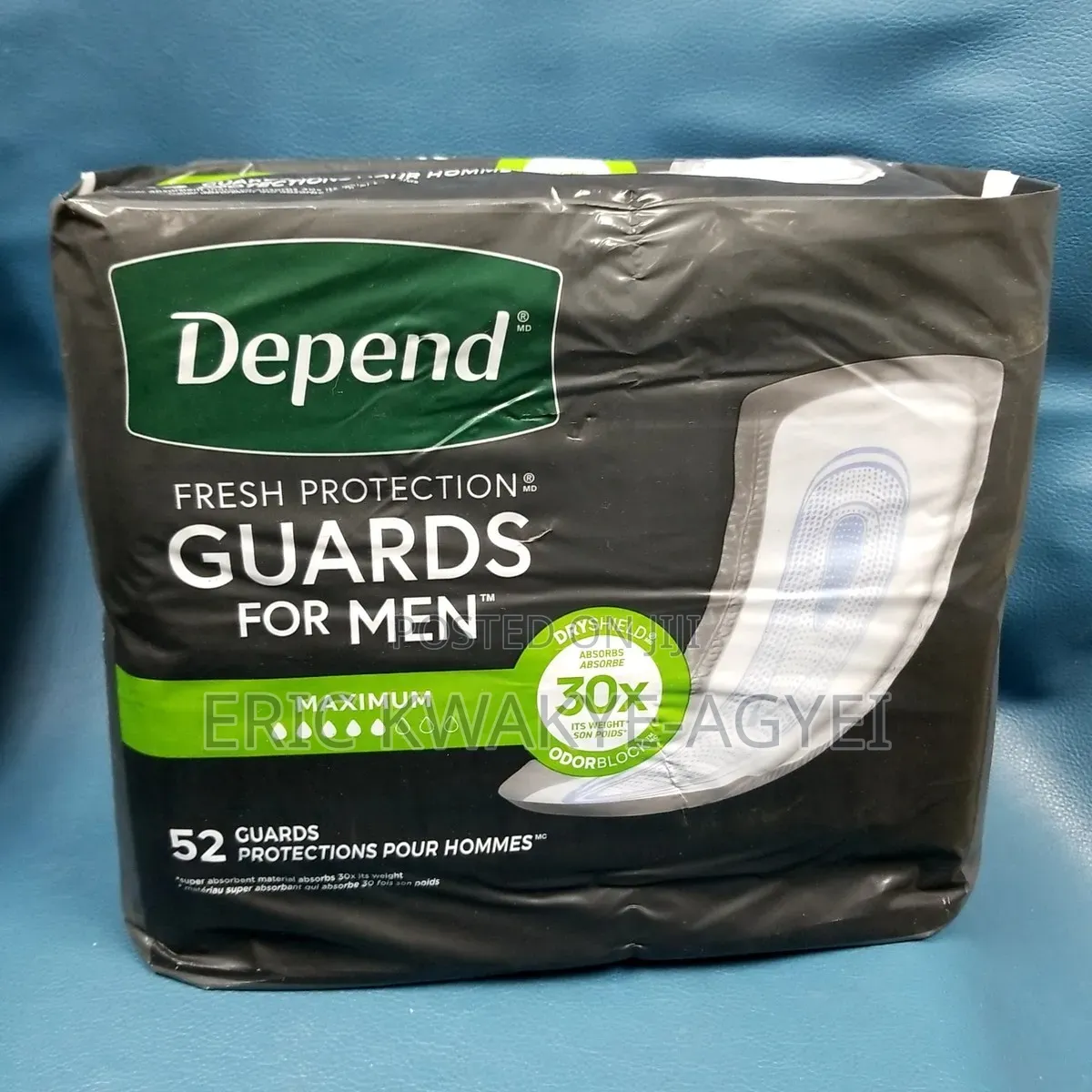 Depend Guards for Men Maximum Absorbency Pads, 52 Ct