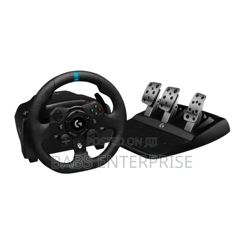 Logitech G923 Racing Wheel and Pedals – Black