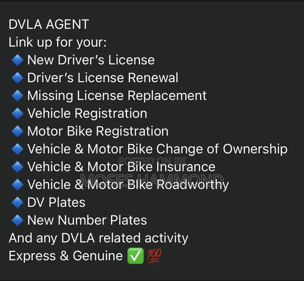 Driver Vehicle Licensing Officer