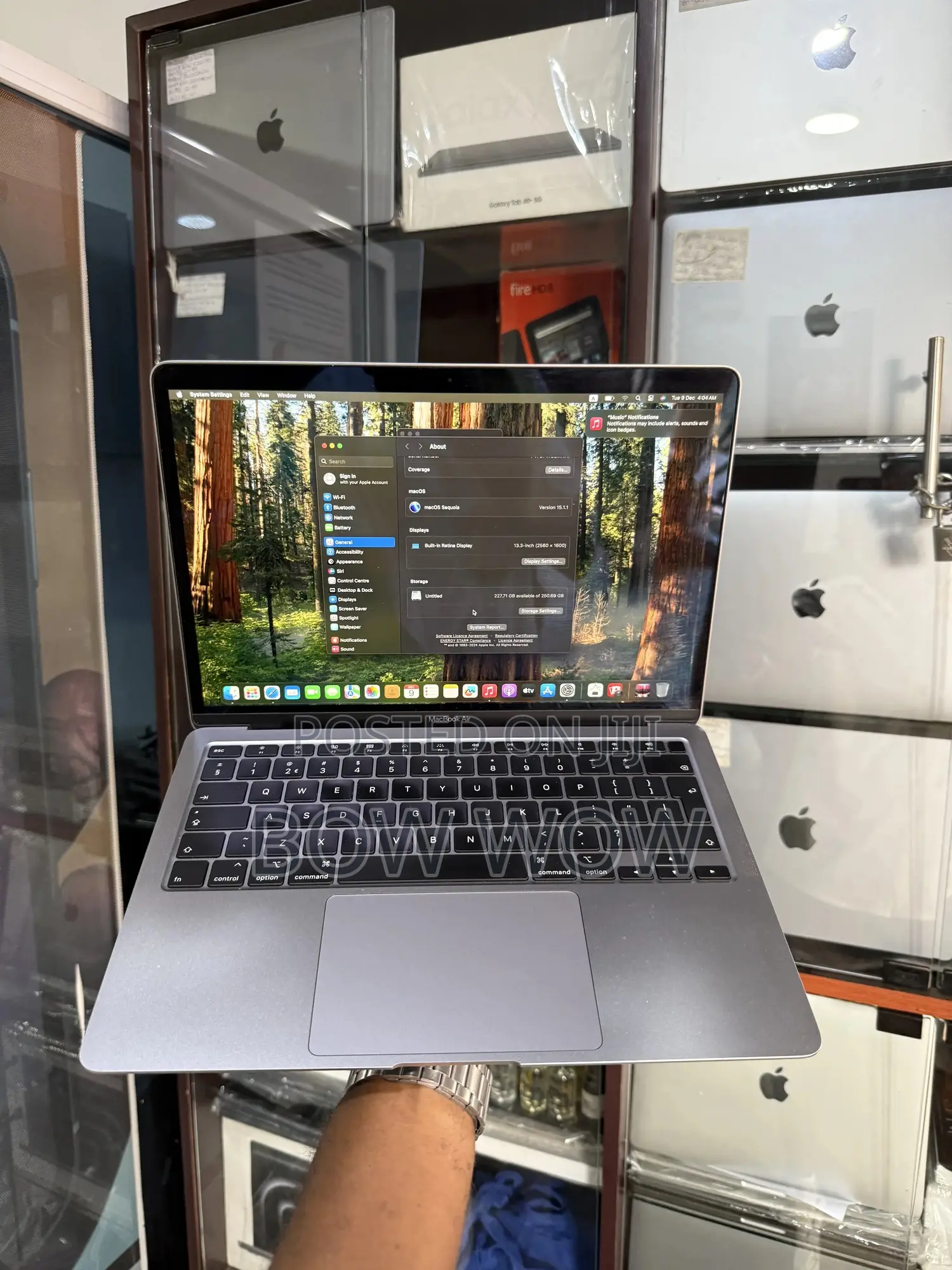Laptop Apple MacBook Air 2020 8GB Intel Core i3 SSD 256GB
