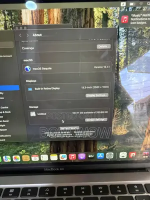 Laptop Apple MacBook Air 2020 8GB Intel Core i3 SSD 256GB
