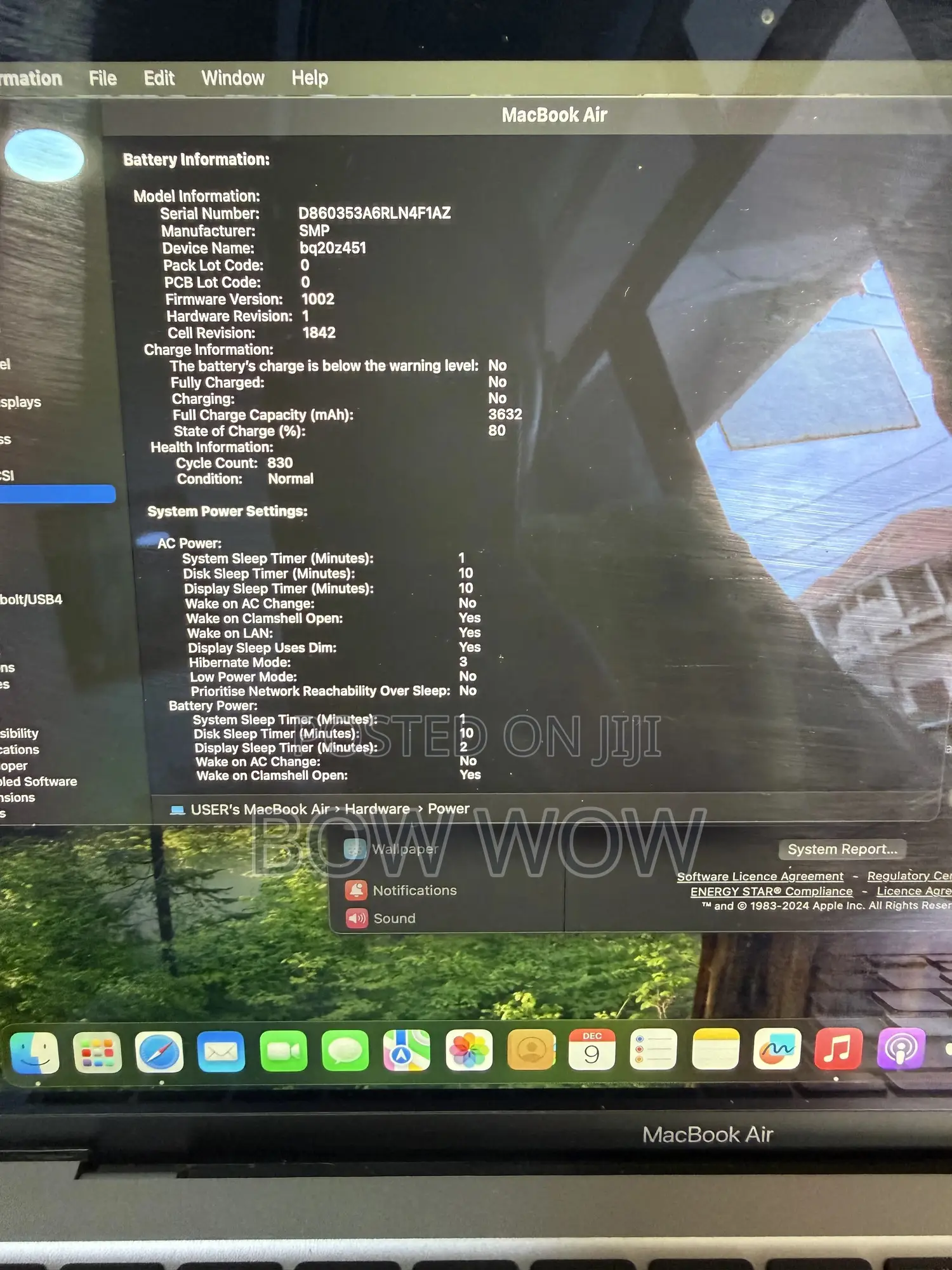 Laptop Apple MacBook Air 2020 8GB Intel Core i3 SSD 256GB