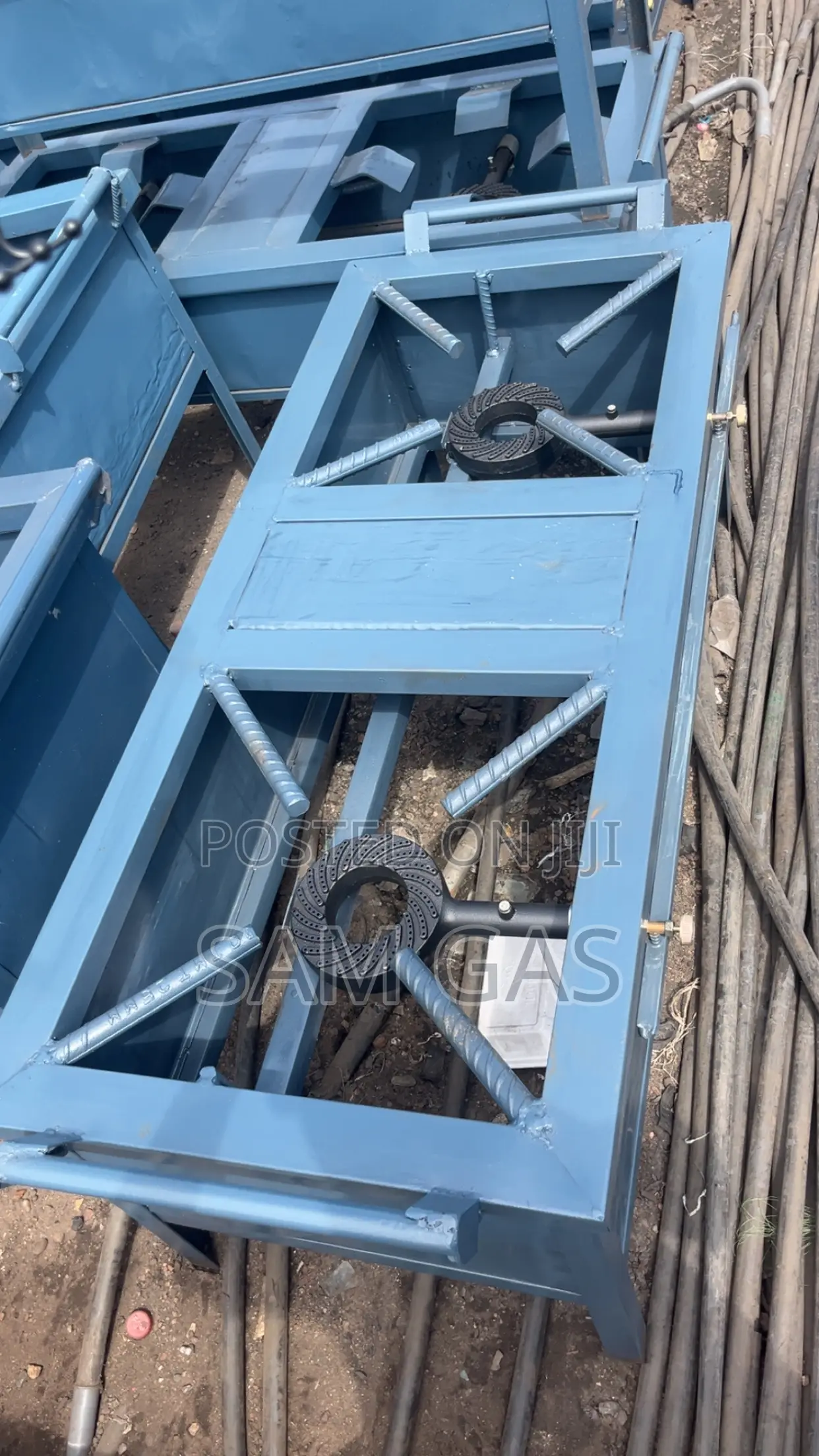 Big Galvanized Commercial Stove ( 2 Burner )