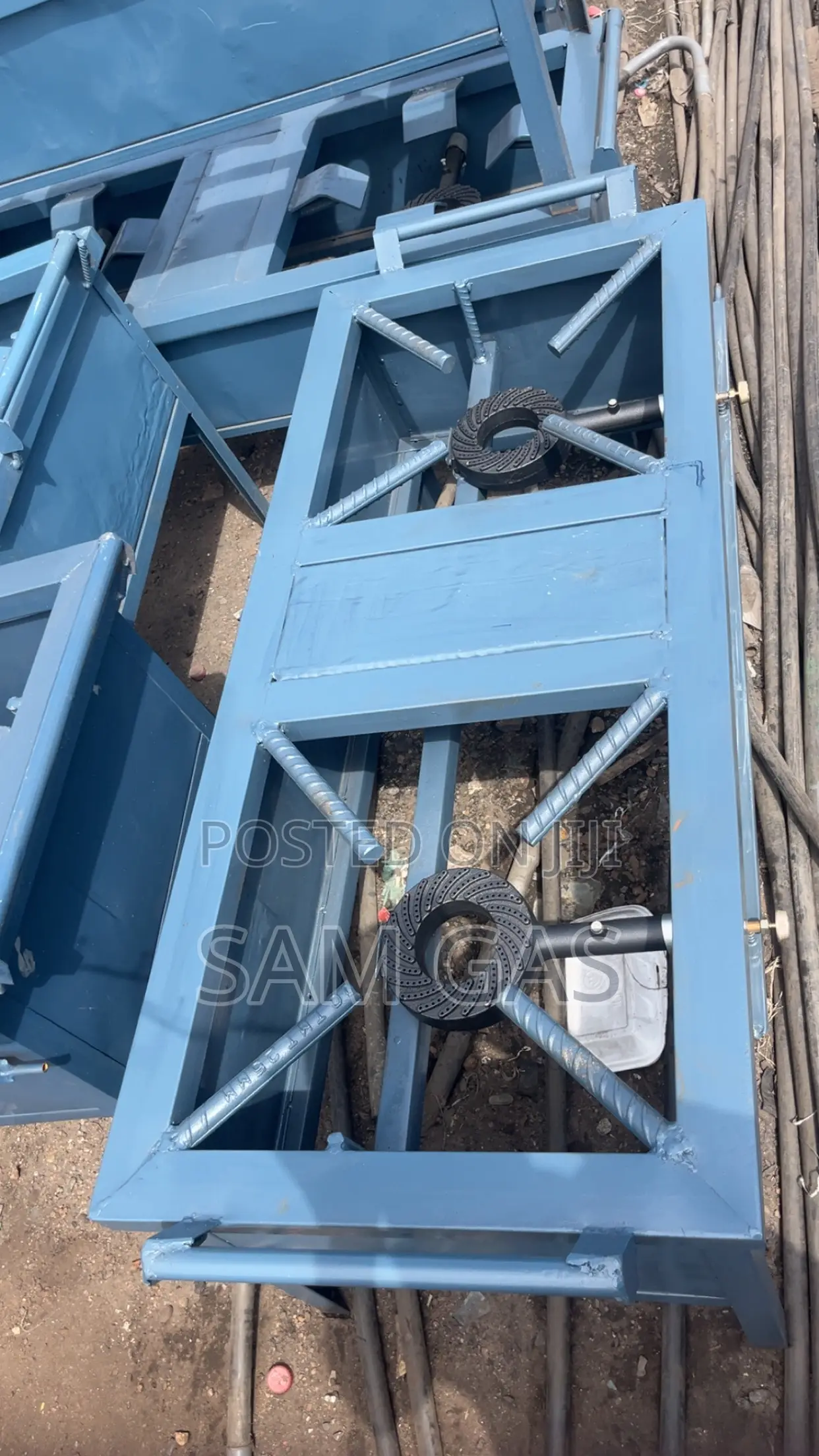 Big Galvanized Commercial Stove ( 2 Burner )