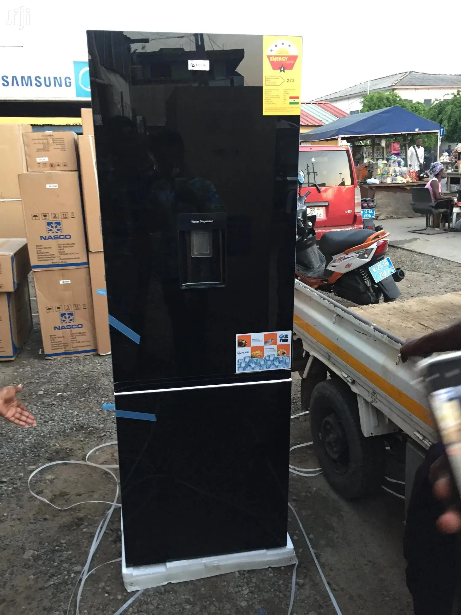 Stainless Pearl 309L Water Dispenser Double Door Freezer