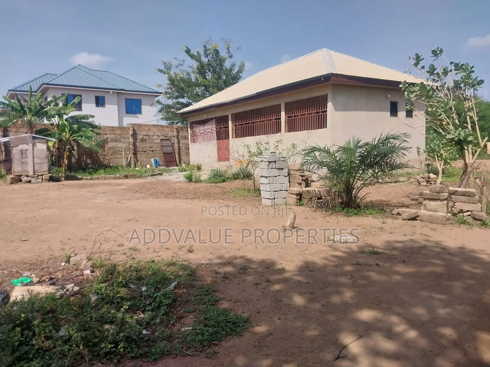 Land With C/H Building for Sale at Kasoa Domeabra
