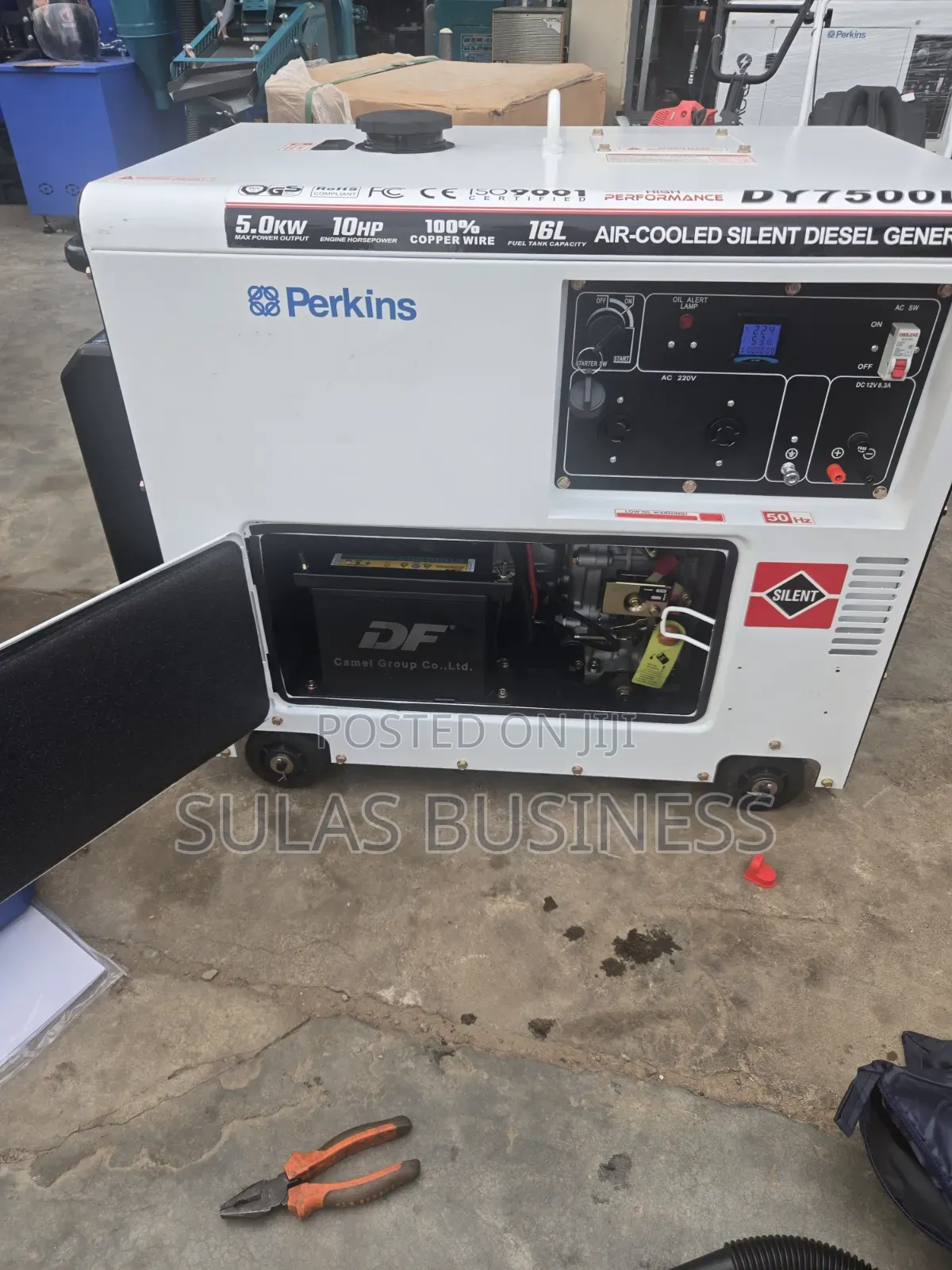 5 Kva Diesel Perkins White Airlcool Generator