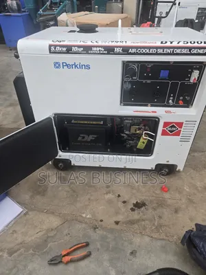5 Kva Diesel Perkins White Airlcool Generator