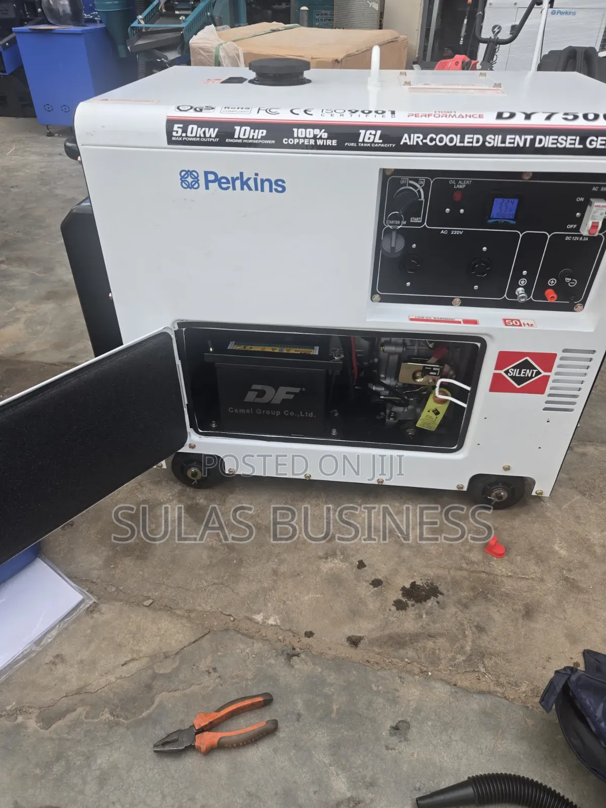 5 Kva Diesel Perkins White Airlcool Generator