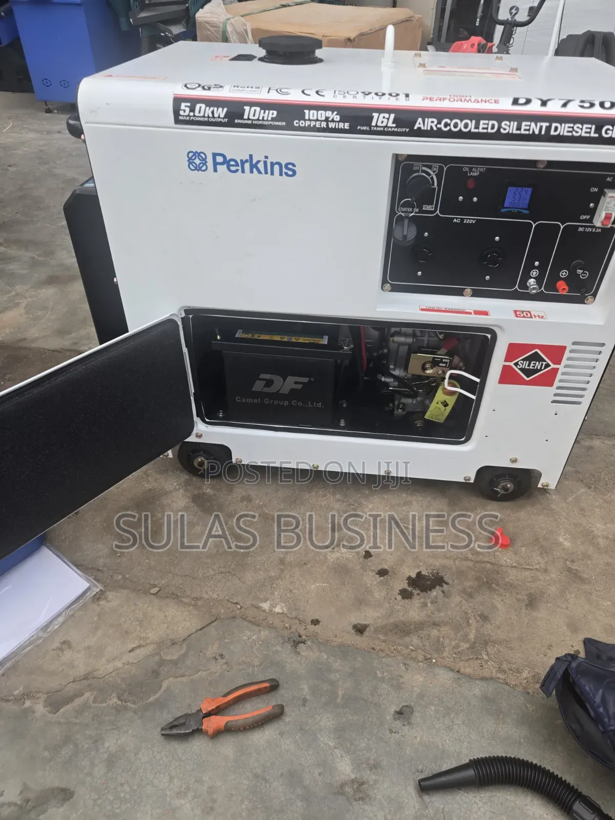 5 Kva Diesel Perkins White Airlcool Generator