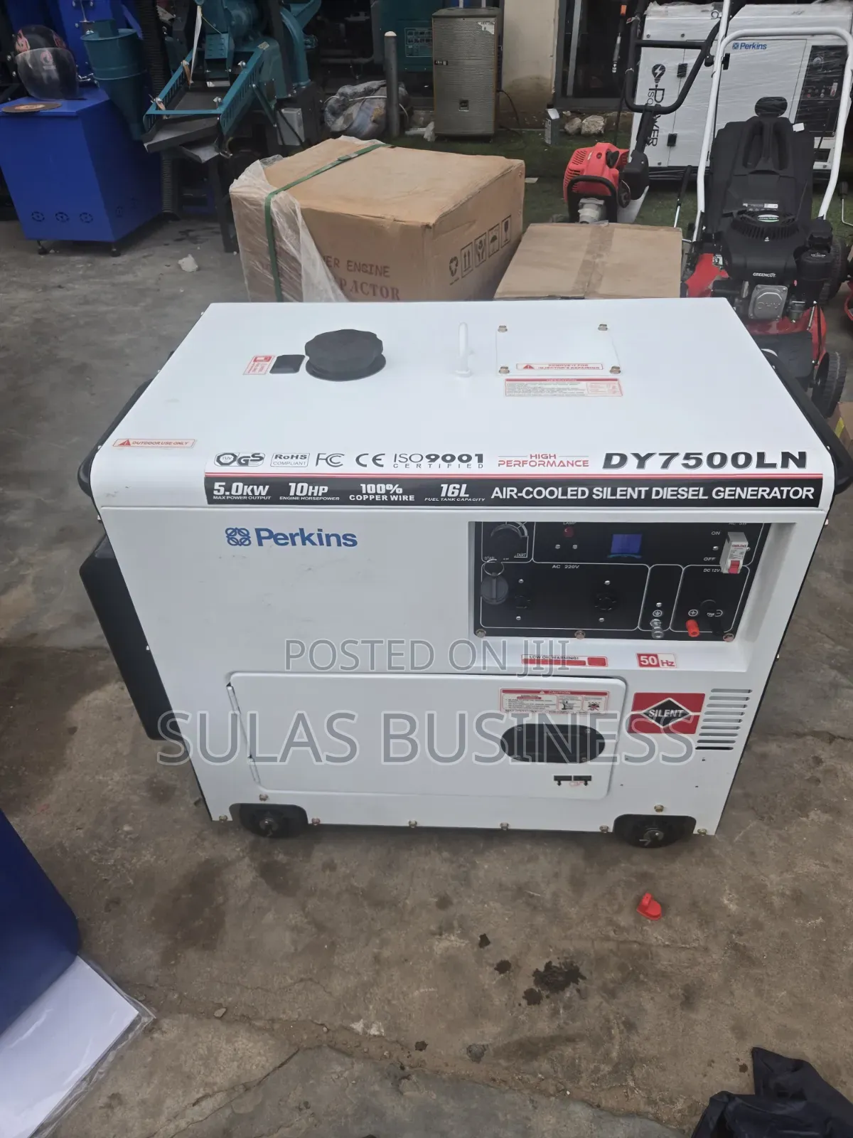 5 Kva Diesel Perkins White Airlcool Generator