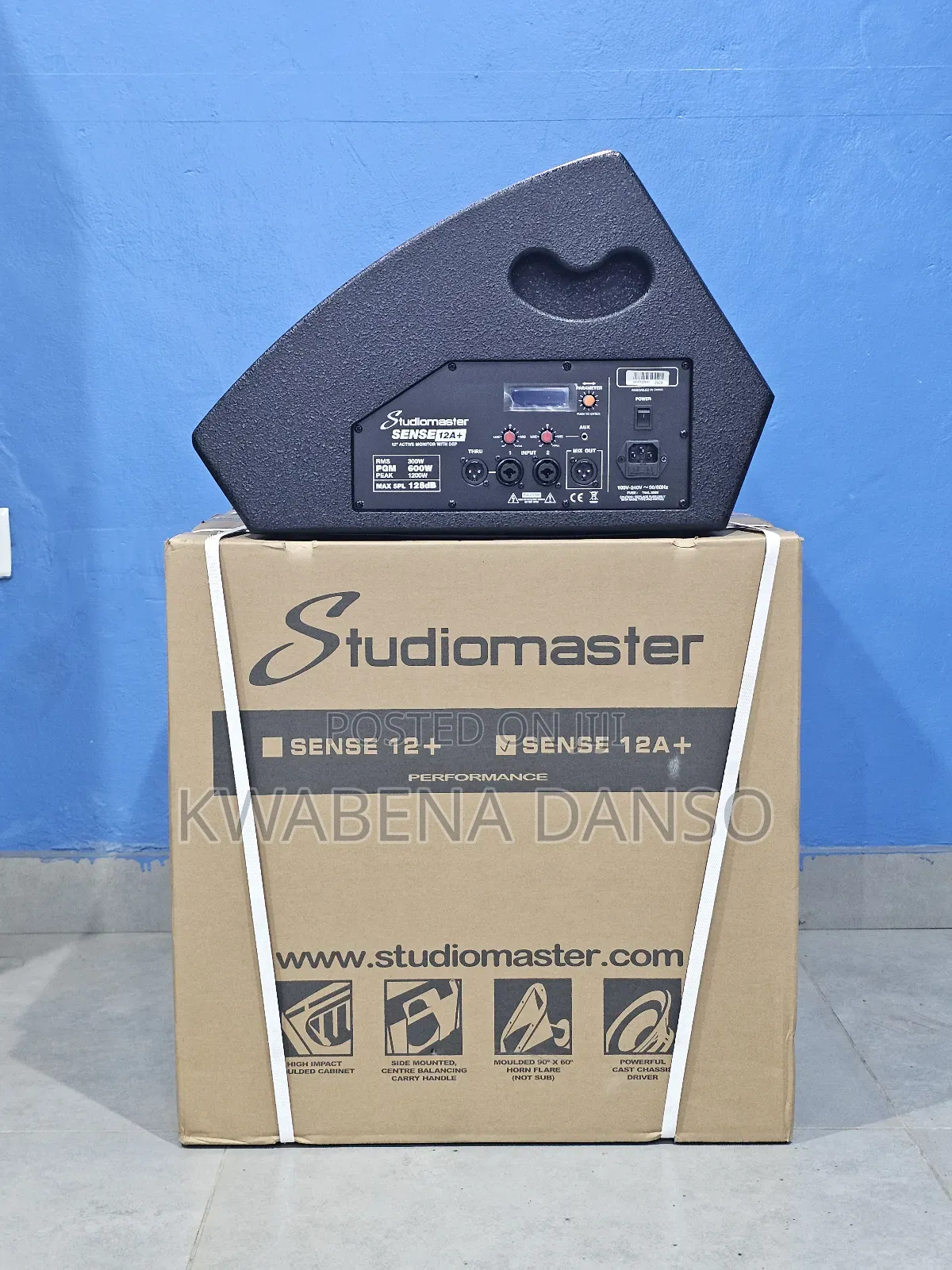 Studiomaster Sense 12a+ 12" 1200 Watts Active Monitor