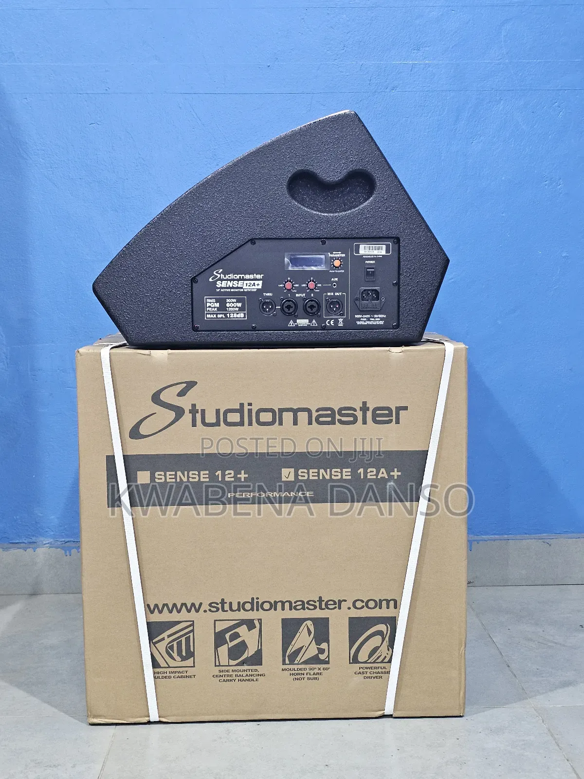 Studiomaster Sense 12a+ 12" 1200 Watts Active Monitor