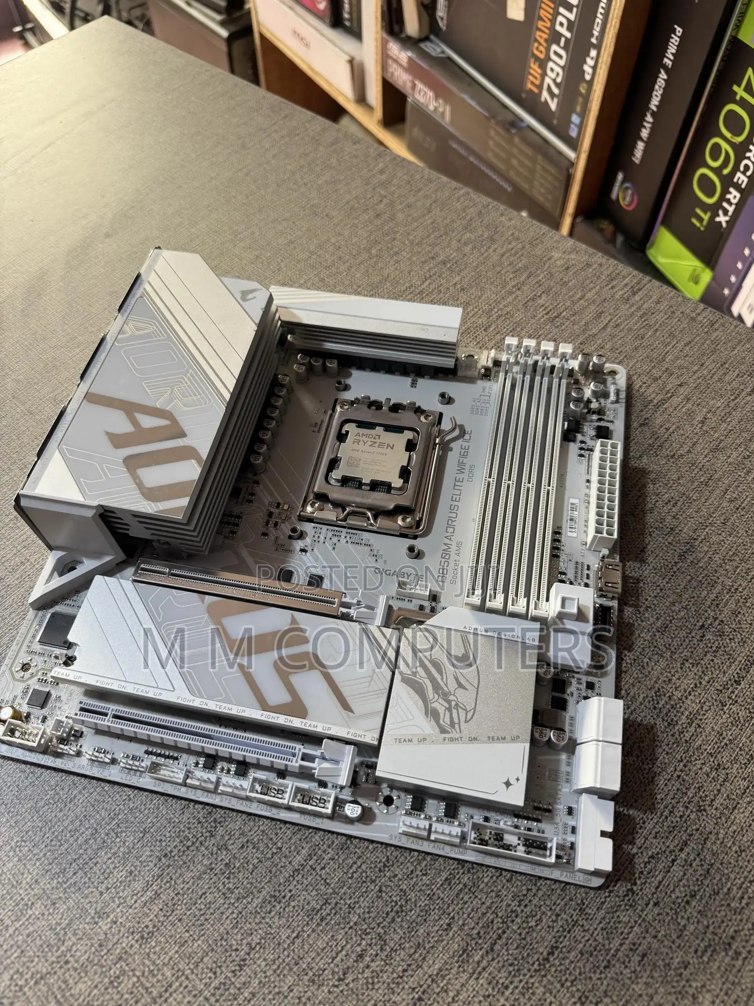 Ryzen 7 7700x + Aorus B850m Elite Wife6e +16(5600mhz)Ddr5 Rams
